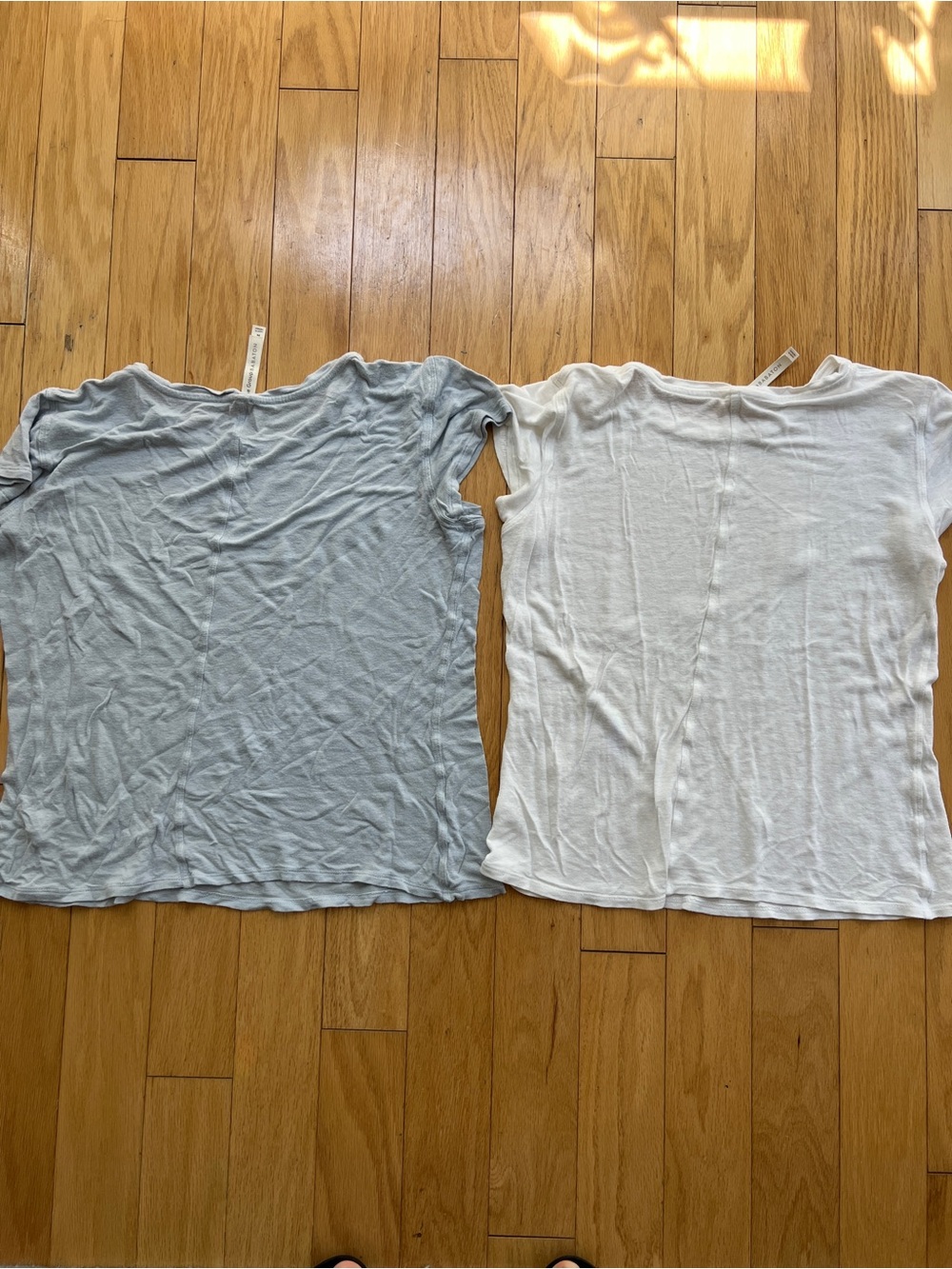 Babaton Short Sleeve Tee Duo — Light Blue & White - Picture 11 of 11